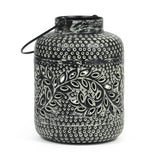 Christopher Knight Home® - Noble House - Miske Boho Handcrafted Small Decorative Lantern, Green Patina and Black