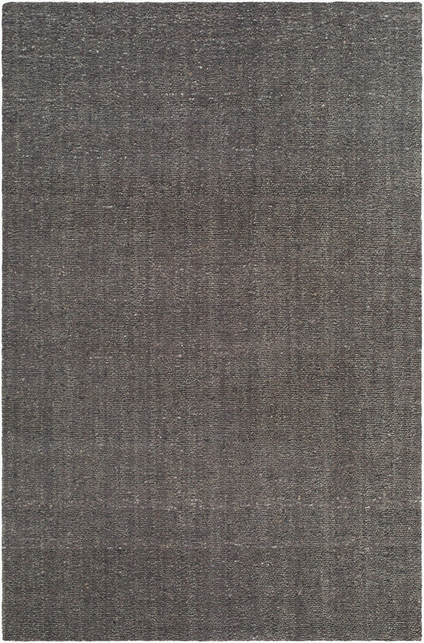 Surya Davala Luxurious 2' X 3' Handcrafted Wool Rug - Elegant Design, High Pile Comfort, Made In India Charcoal Wool Dvl2304-1215