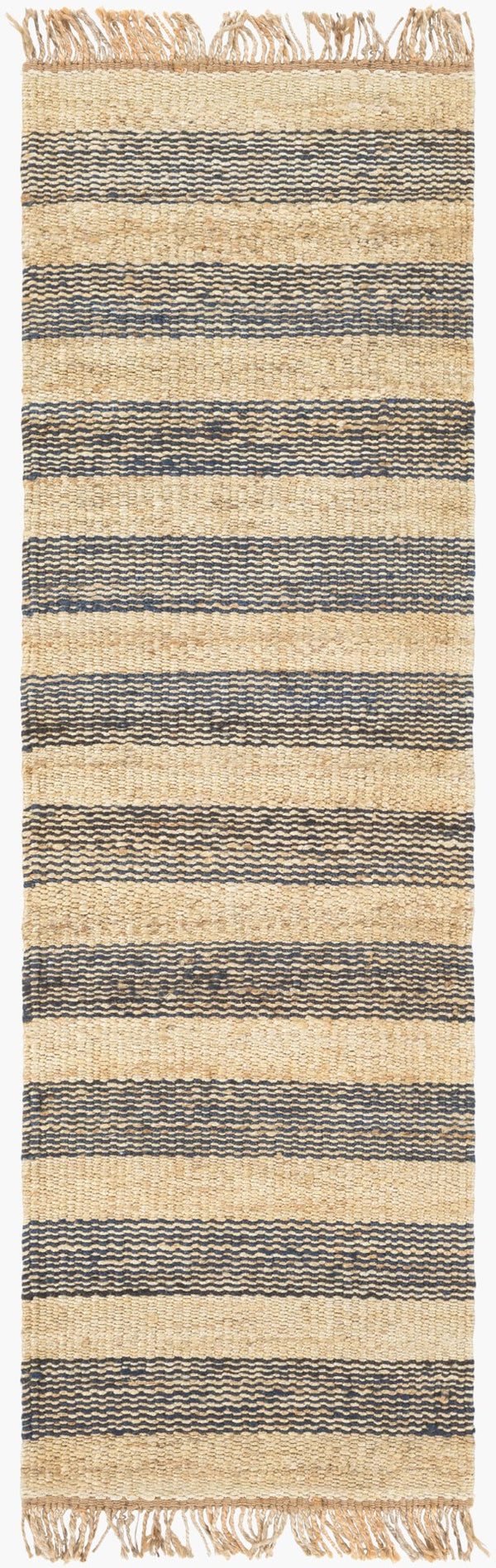 Surya Davidson Ii 2' X 3' Handmade Jute Rug – Rustic Charm With Cozy Vibes For Timeless Decor Elegance Navy Jute Dvn2006-268