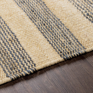 Surya Davidson Ii 2' X 3' Handmade Jute Rug – Rustic Charm With Cozy Vibes For Timeless Decor Elegance Navy Jute Dvn2006-268