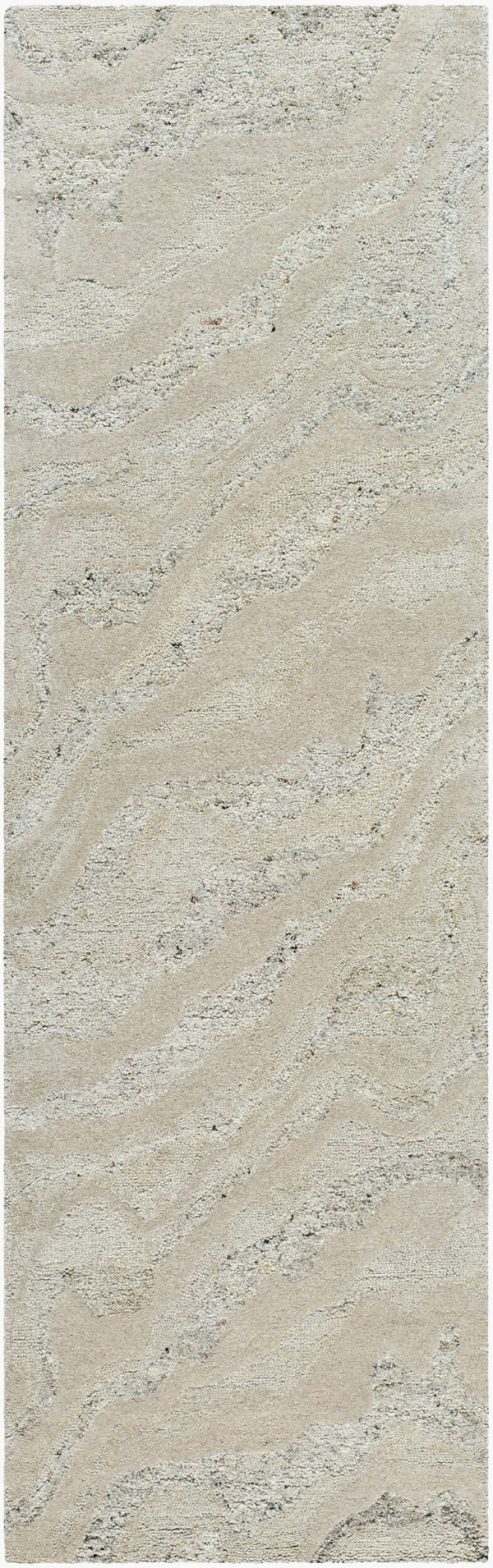 Livabliss Divine Handmade Wool Area Rug Artisan Tufted for Living Room Dining or Bedroom Ivory, Sandston 3' x 10' DVN2303-310