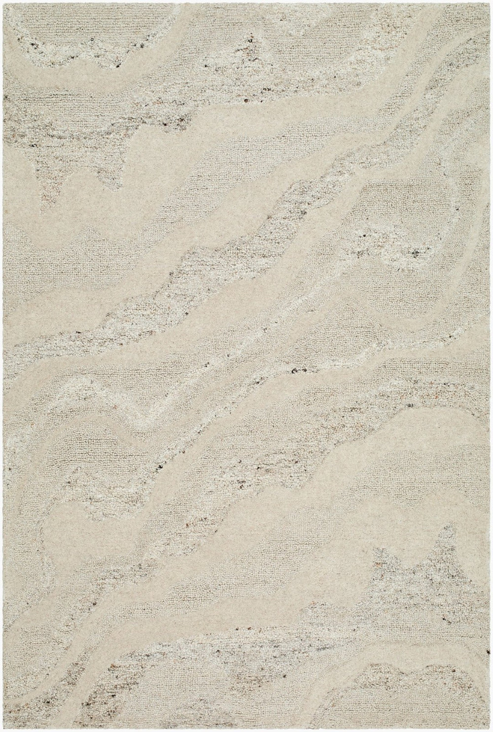 Livabliss Divine Handmade Wool Area Rug Artisan Tufted for Living Room Dining or Bedroom Ivory, Sandston 9' x 12' DVN2303-912