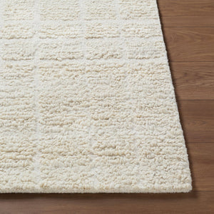 Livabliss Divine Hand Tufted Wool Area Rug Bohemian Global Pattern for Living Room Floors Ivory, Cream 9' x 12' DVN2305-912