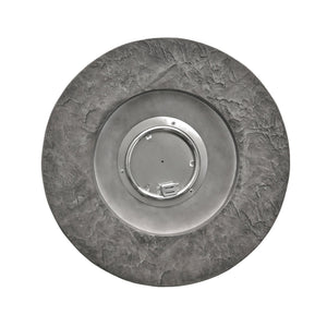 English Elm Outdoor Round Propane Fire Pit Table Mgo Stone Finish 40000 Btu Patio Heater 57564.00GRY-40K