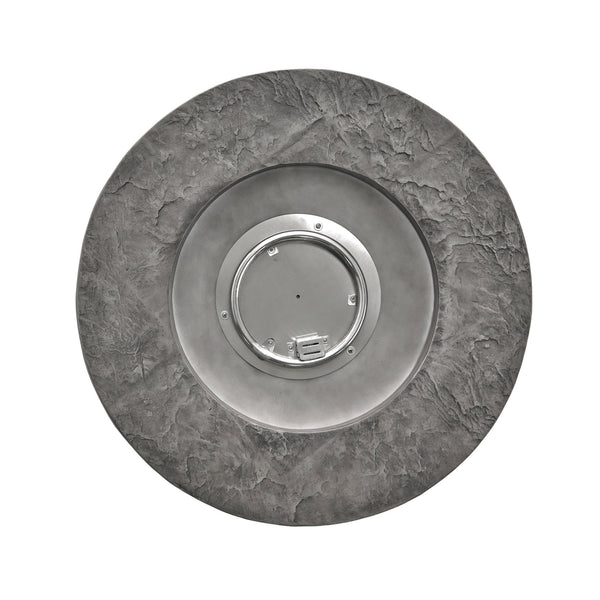 English Elm Outdoor Round Propane Fire Pit Table Mgo Stone Finish 40000 Btu Patio Heater 57564.00GRY-40K