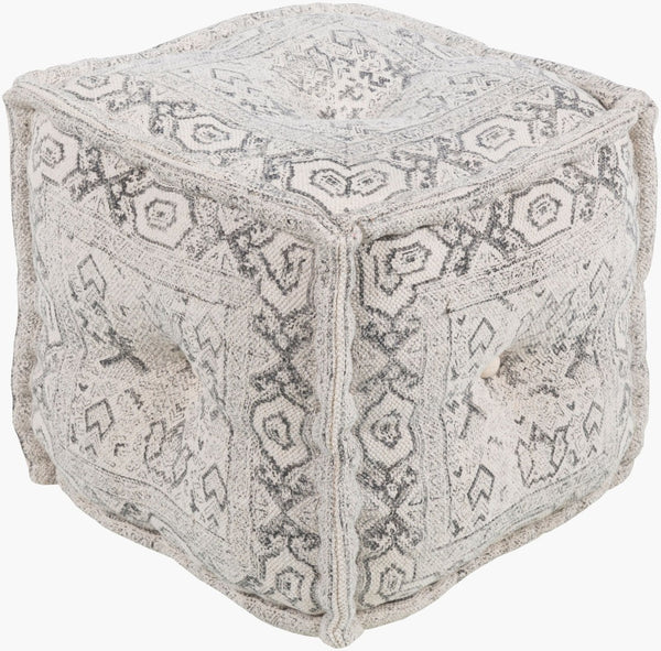 Livabliss Daveed Woven Cube Pouf Bohemian Global Pattern Cotton Blend Accent for Living Room DVPF001-161616