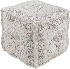 Daveed DVPF-001 16"H x 16"W x 16"D Pouf DVPF001-161616 Livabliss Surya