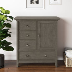English Elm Redmond Medium Storage Cabinet - Handcrafted Farmhouse Grey, Stylish Organization For Any Room B136P159531-GIGA