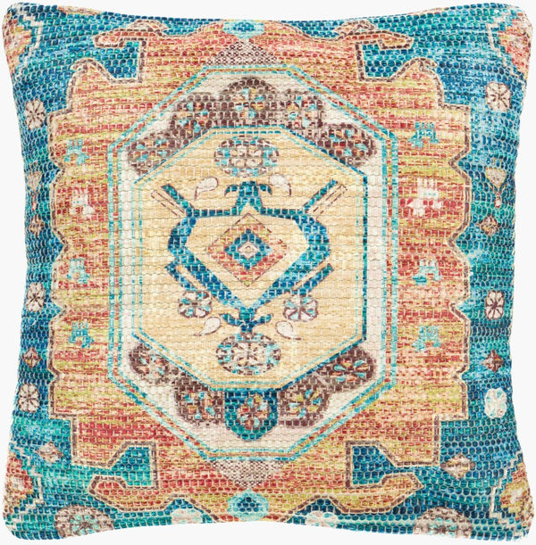 Surya Devonshire Woven Square Throw Pillow Global Pattern Artisan Textured Sofa Accent DVS001-1818D