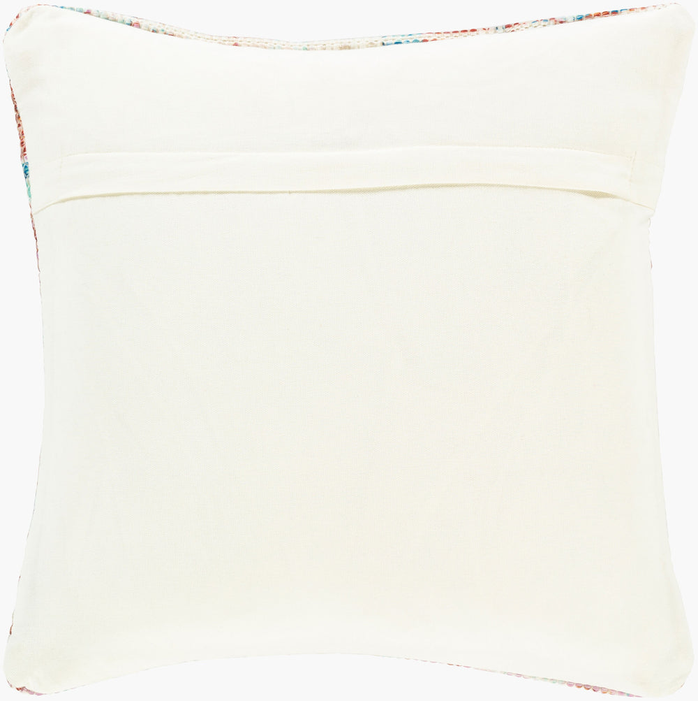 Surya Devonshire 18"X18" Elegant Cotton-polyester Accent Pillow For Timeless Home Décor Style Aqua Polyester,Cotton,Cotton Dvs002-1818