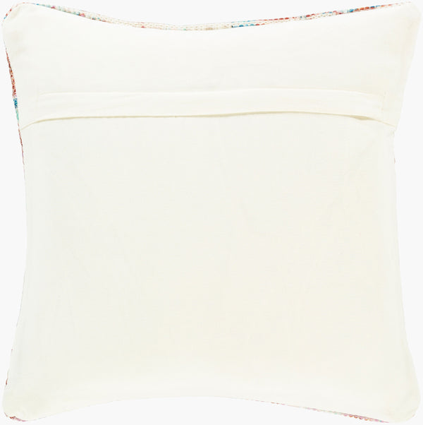 Surya Devonshire 18"X18" Elegant Cotton-polyester Accent Pillow For Timeless Home Décor Style Aqua Polyester,Cotton,Cotton Dvs002-1818