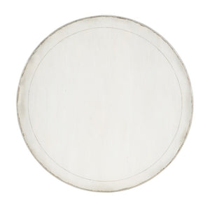 Hooker Furniture Charleston Round Breakfast Table In Magnolia White With Vintage Scalloped Apron & Cabriole Legs, Seats 4 6750-75211-05
