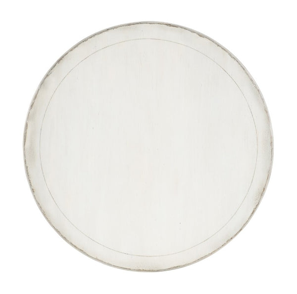 Hooker Furniture Charleston Round Breakfast Table In Magnolia White With Vintage Scalloped Apron & Cabriole Legs, Seats 4 6750-75211-05