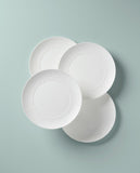 Lenox Wicker Creek Dinner Plates, Set of 4 White, WHITE BONE CHINA 895309