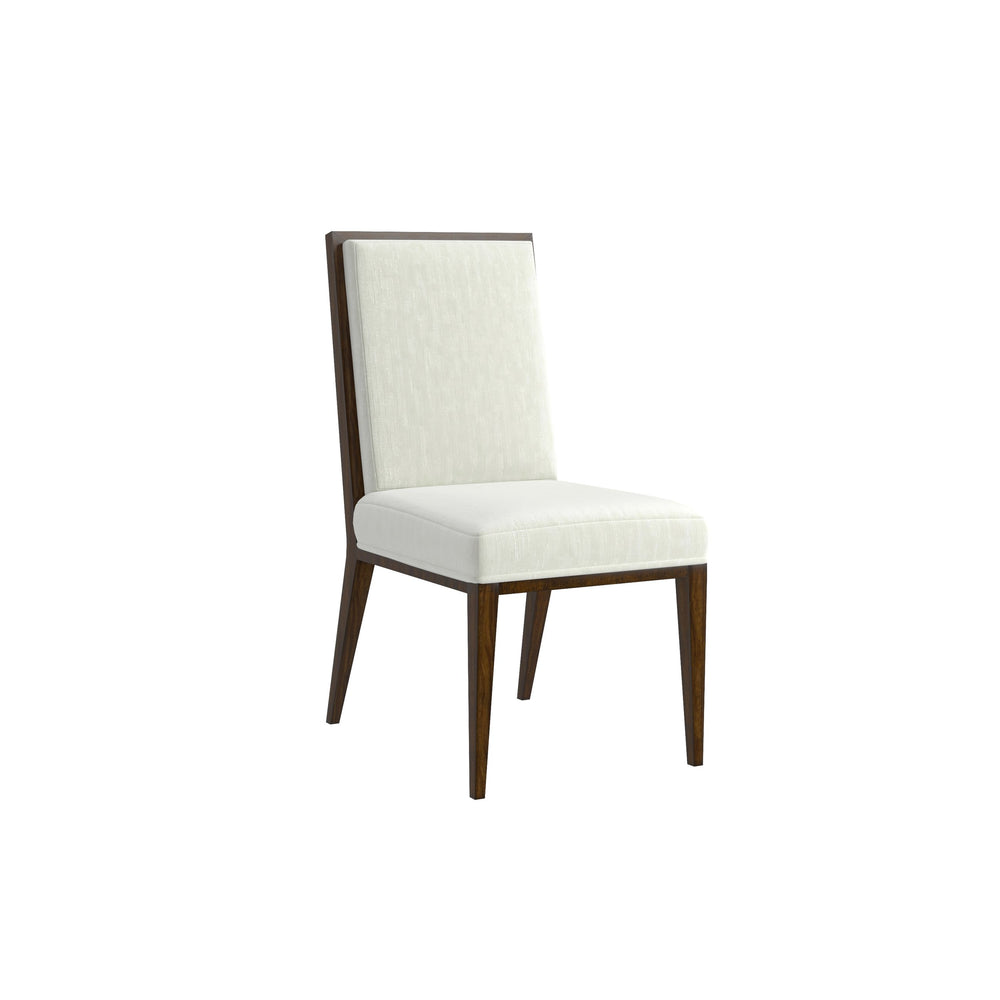 A.R.T. Furniture Eave Elegant Upholstered Side Chair In Ivory Polyester With Stylish Tapered Legs For Timeless Decor - Set Of 2 Off,White Material(S), Poplar And Parawood Solids 336206-1860
