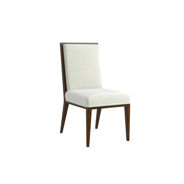 A.R.T. Furniture Eave Elegant Upholstered Side Chair In Ivory Polyester With Stylish Tapered Legs For Timeless Decor - Set Of 2 Off,White Material(S), Poplar And Parawood Solids 336206-1860