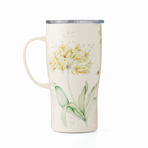 Lenox Butterfly Meadow Yellow Flowers Stainless Steel Car Coffee Mug Yellow, YELLOW METAL 895751