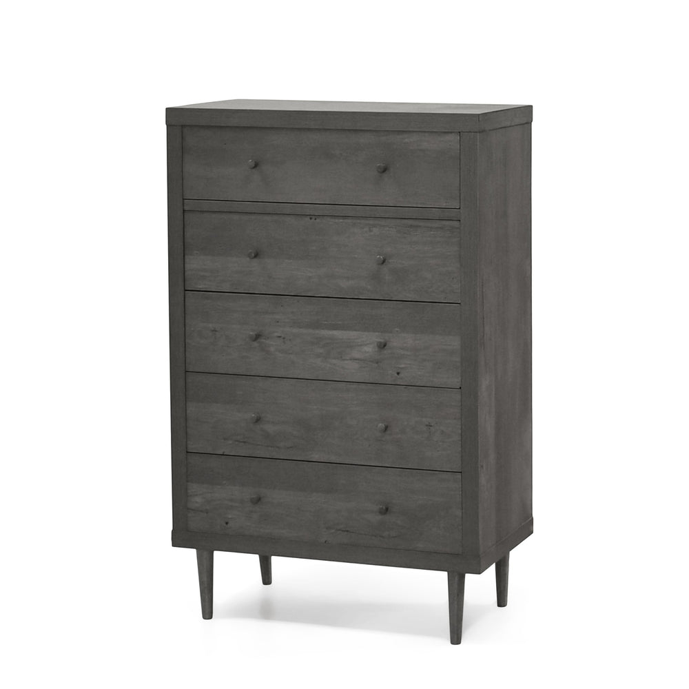 English Elm Christopher Knight Home® - Nordic 5-Drawer Chest - Mid-Century Modern Design With Faux Wood Finish And Spacious Storage Solutions 71146.00GRY
