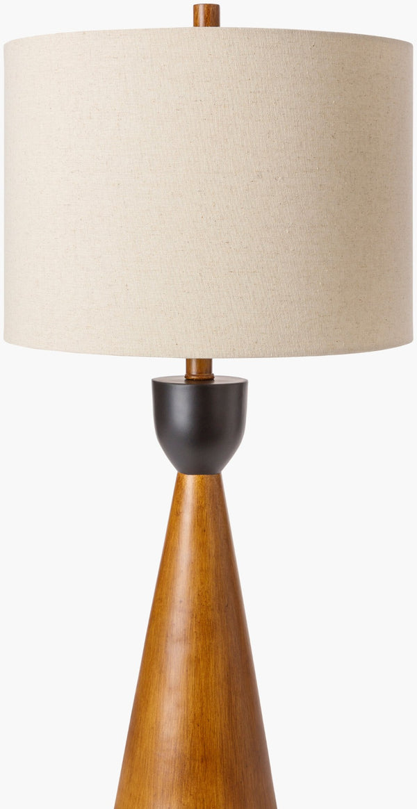Livabliss Downey Linen Shade Resin Base Table Lamp Soft Ambient Light for Modern Transitional Rooms DWE-001