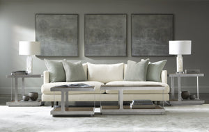 Bernhardt Bernhardt Colette Sofa: Art Deco Tuxedo Silhouette, Deep Feather-Down Seats, Generous 92" Scale - Made to Order P7427A