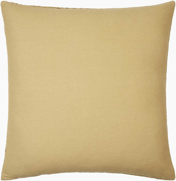 Surya Dwight Luxurious 18"L X 18"W Accent Pillow – Elegant Design, Soft Linen-cotton Blend For Home Decor Light Olive Linen,Cotton,Viscose,Cotton Dwg001-2222p