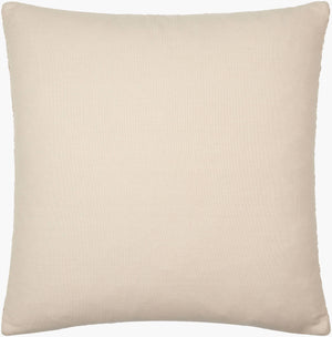 Surya Dwight Luxurious 18"L X 18"W Accent Pillow – Elegant Design, Soft Linen-cotton Blend For Home Decor Light Beige Linen,Cotton,Viscose,Cotton Dwg002-2222d