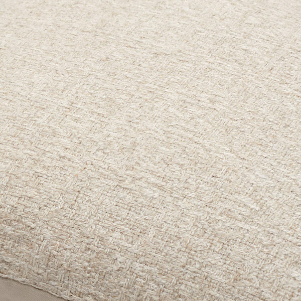 Surya Dwight Luxurious 18"L X 18"W Accent Pillow – Elegant Design, Soft Linen-cotton Blend For Home Decor Light Beige Linen,Cotton,Viscose,Cotton Dwg002-2222d