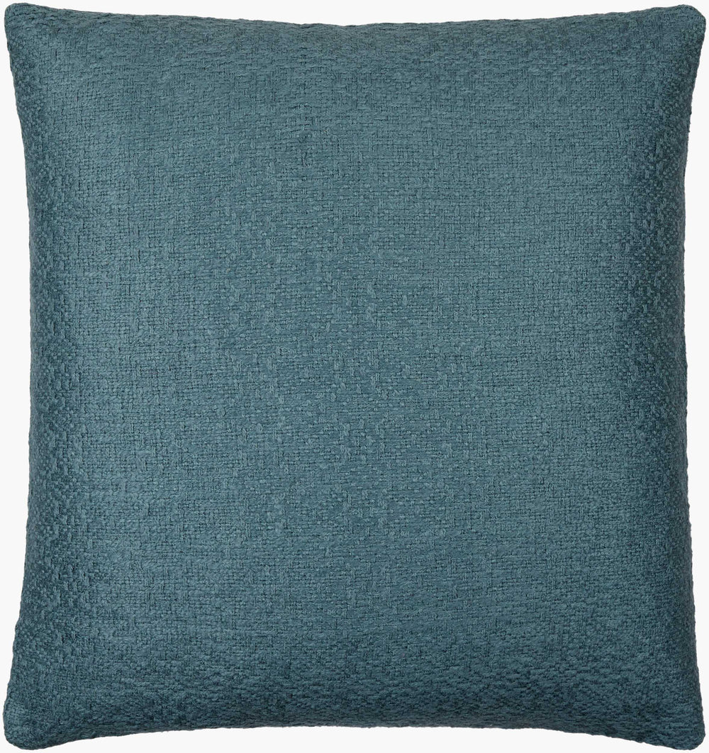 Surya Dwight Luxurious 18"L X 18"W Accent Pillow – Elegant Design, Soft Linen-cotton Blend For Home Decor Teal Linen,Cotton,Viscose,Cotton Dwg004-1818p
