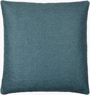 Surya Dwight Luxurious 18"L X 18"W Accent Pillow – Elegant Design, Soft Linen-cotton Blend For Home Decor Teal Linen,Cotton,Viscose,Cotton Dwg004-1818p