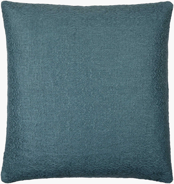 Surya Dwight Luxurious 18"L X 18"W Accent Pillow – Elegant Design, Soft Linen-cotton Blend For Home Decor Teal Linen,Cotton,Viscose,Cotton Dwg004-1818p