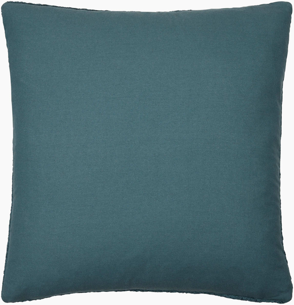 Surya Dwight Luxurious 18"L X 18"W Accent Pillow – Elegant Design, Soft Linen-cotton Blend For Home Decor Teal Linen,Cotton,Viscose,Cotton Dwg004-1818p