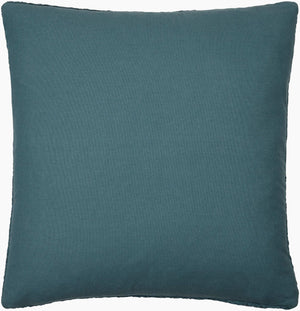 Surya Dwight Luxurious 18"L X 18"W Accent Pillow – Elegant Design, Soft Linen-cotton Blend For Home Decor Teal Linen,Cotton,Viscose,Cotton Dwg004-1818p