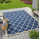 Christopher Knight Home® - Noble House - Serafin Indoor Geometric 8 X 11 Area Rug, Navy and Ivory