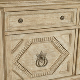 3-Door Entertainment Console with Storage Drawers Natural with Natural finish P301030 Pulaski Furniture