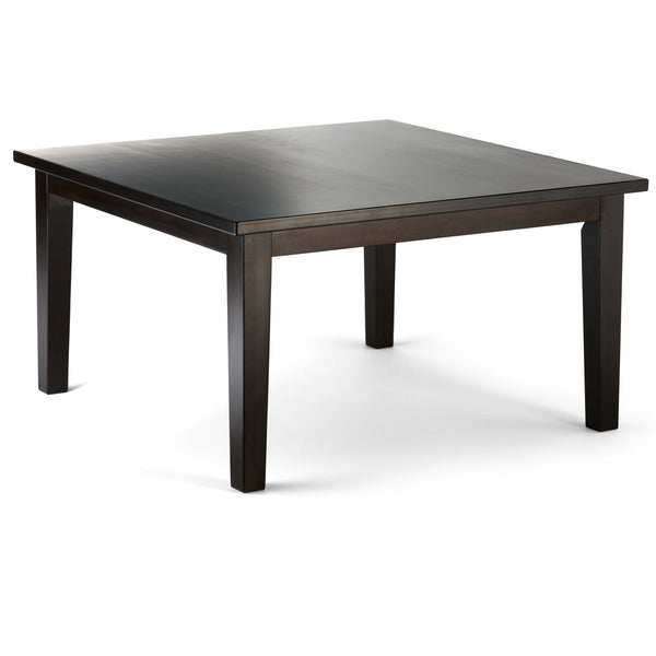 English Elm Eastwood Square Dining Table - Handcrafted Java Brown Finish For Stylish Dining & Versatile Use B136P158144