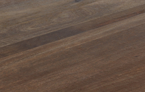 Porter Designs Porter Petra Solid Wood Dining Table - Elegant Retro French Design With Fluted Apron & Pin Legs Natural Wood 07-108-01-2345