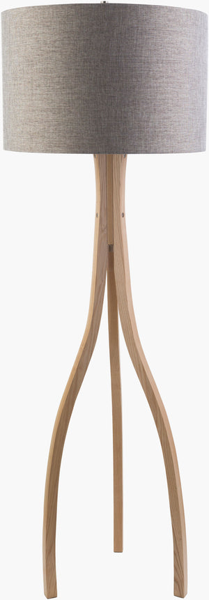 Surya Duxbury Modern 29" Accent Table Lamp With Green Shade - Stylish Wood Design For Any Space Body, Brown Wood Veneer,Linen Dxb-771