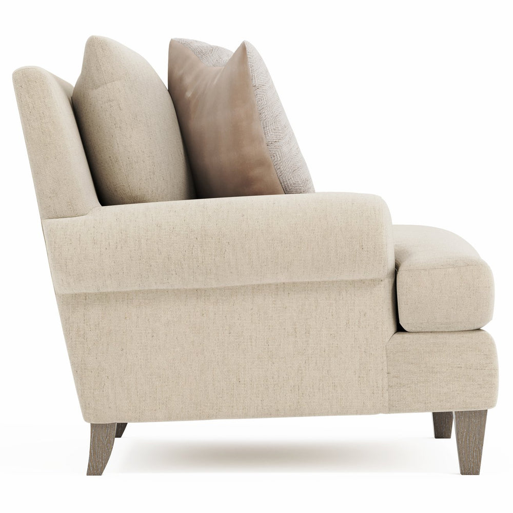 Bernhardt Bernhardt Isabella Chair — Plush European-Style Seating, Rolled Arms, Toss Pillows, Customizable Finish - Made to Order P4612A