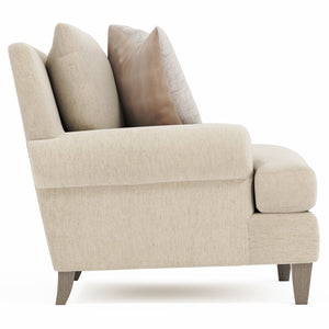 Bernhardt Bernhardt Isabella Chair — Plush European-Style Seating, Rolled Arms, Toss Pillows, Customizable Finish - Made to Order P4612A