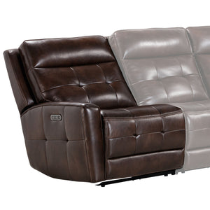 Parker House Parker Living Canterbury Power Armless Zero Gravity Recliner – Luxurious Comfort & Style Redefined Dark Brown 100% Leather ,Leather Match Mcan#811lphz-aco