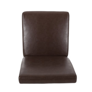 English Elm Dining Chair Set of 2 Upholstered Rubberwood Legs Minimalist Contemporary Seating 60162.00PUDBRN