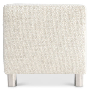 Bernhardt Bernhardt Modulum Bench — 62" Upholstered Seat With Polished Stainless Steel Feet, Transitional Glam Style 315509