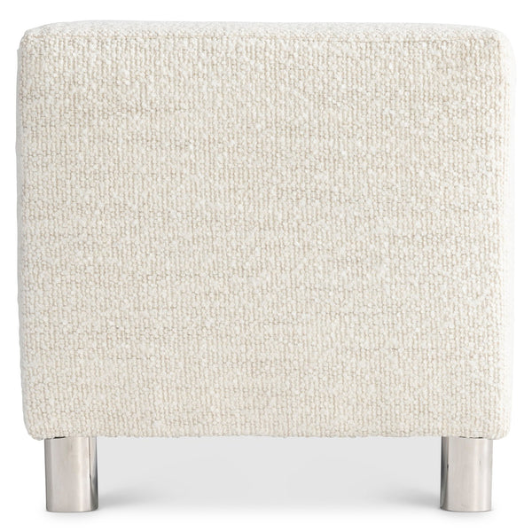 Bernhardt Bernhardt Modulum Bench — 62" Upholstered Seat With Polished Stainless Steel Feet, Transitional Glam Style 315509