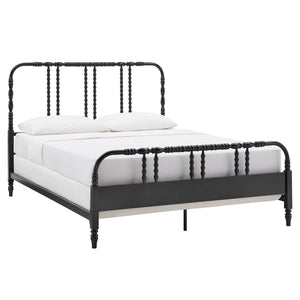Homelegance By Top-Line Ambrose Metal Spool Bed Black Metal