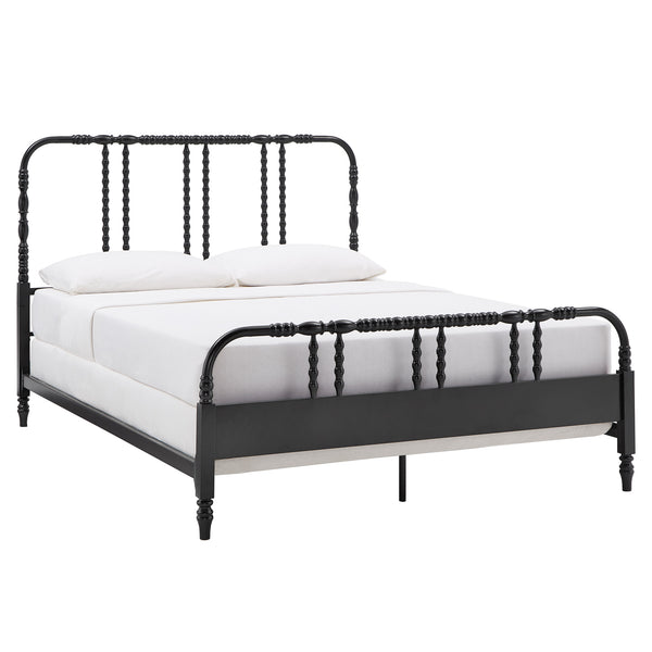 Homelegance By Top-Line Ambrose Metal Spool Bed Black Metal