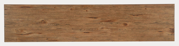 Hooker Furniture Big Sky Media Console Rustic Pecky Hickory 90" Entertainment Credenza W/ Ventilation, Soft-Close Doors, Bronze Accents 6700-55490-80