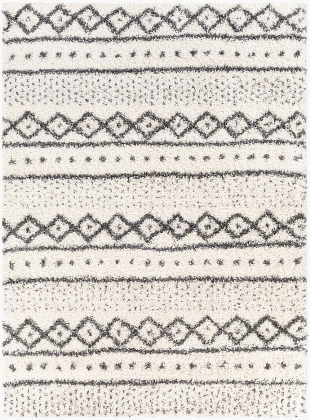 Livabliss Deluxe Shag Polypropylene Bohemian Area Rug Plush High Pile for Entryways and Cozy Nooks DXS2319-23