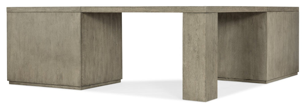 Hooker Furniture Linville Weathered Mink 72” Credenza With Lockable Lateral Files, Pendaflex-Ready Storage And Display 85.00 L x 85.00W x 30.00H 6150-10938-85