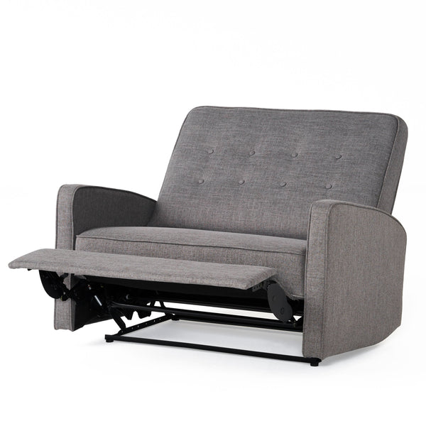 English Elm Christopher Knight Home® - 47" Wide Manual Standard Recliner with Plush Fabric Upholstery, Spacious 47" Seat, Durable Frame, Comfort Gray 61259.00GRY