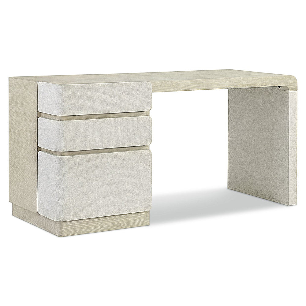 Bernhardt Bernhardt Arcadia Desk With Raffia-Wrapped Panels, Oak Wire-Brushed Clay Finish, File-Ready Drawers D34510